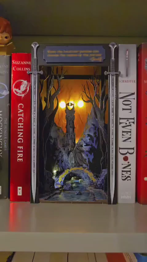 Book Nook /Diorama- Lord of the Ring (inspired ) - UV Printed/ Book Nook Kit / Bookshelf insert | Cornel73