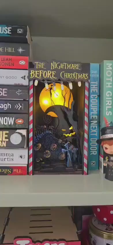 Nightmare Before Christmas-UV Printed, DIY Book Nook / Diorama Kit | Cornel73