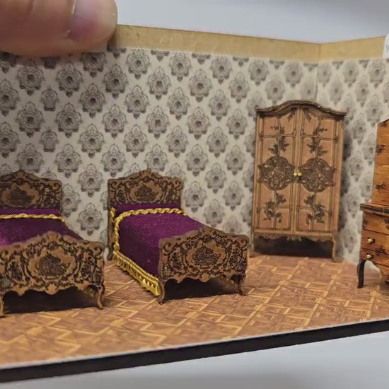 Venetian Bedroom Furniture 1;48th Scale - Kit