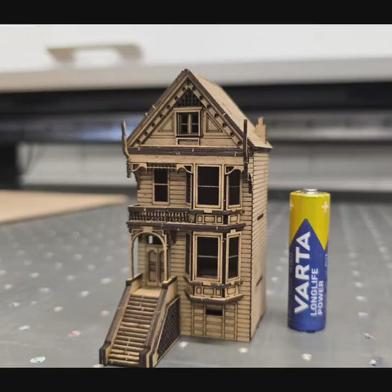 Painted Ladies - 1;144th scale kit , Dollhouse, Miniature